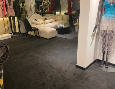 Mẫu Thảm Cuộn Len Shop Thời Trang Q2