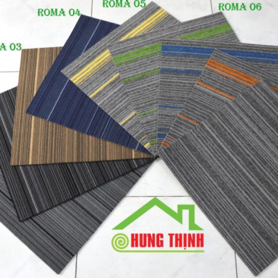 Thảm sọc dài phối xoay chiều mã ROMA