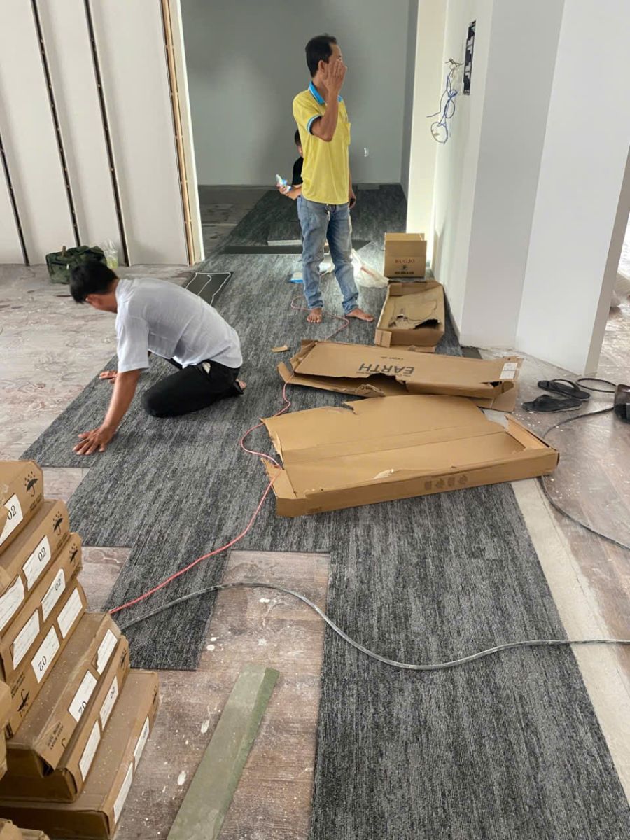 Thi Công Thảm Sàn Văn Phòng Q1 Mẫu T02 + T06